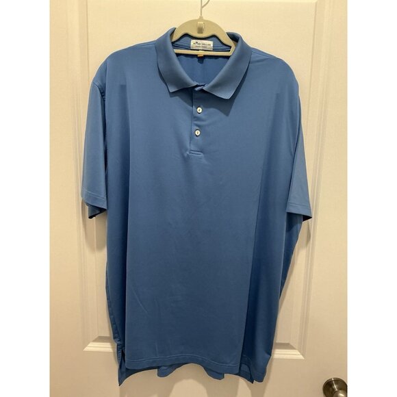 Peter Millar Polo Size XL Summer Comfort Golf Light Blue - Picture 1 of 12